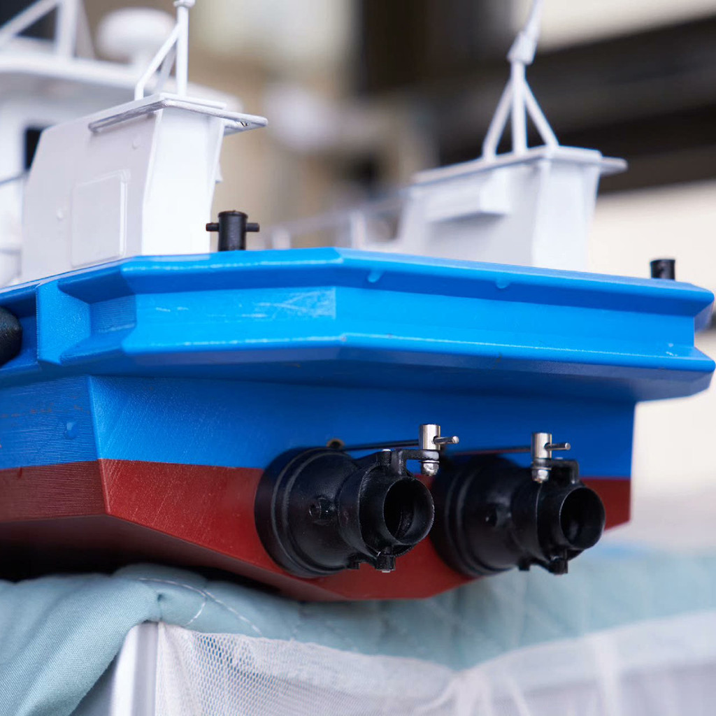 1/25 RC Boat 65cm Dual Brushless Motor DAMEN Remote Control Boat Simulation 1605 Patrol RC Boat
