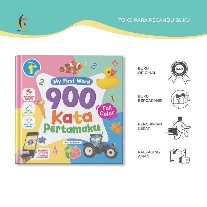 Buku Anak - My First Word - 900 Kata Pertamaku- Ws. Pribadie - Bukukaluku Jakarta Books