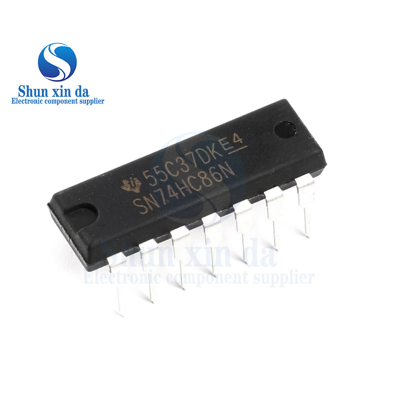 20PCS 74HC86 DIP14 SOP14 74HC86D SN74HC86N SN74HC86DR HC86 SMD Quad 2input EXCLUSIVEOR Gate IC