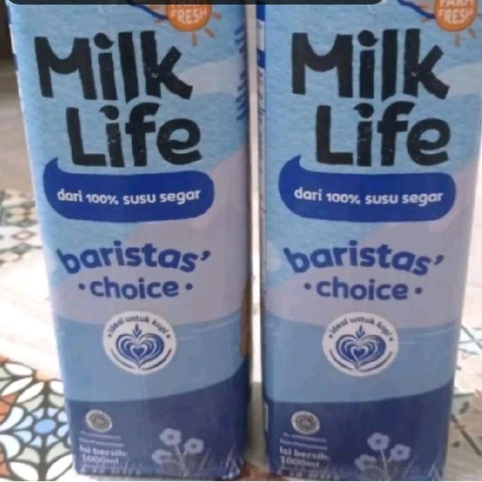 TERLARIS Susu Barista choice milk life 1. liter 1 karton isi 12 expt up date trs ya order 1 hari