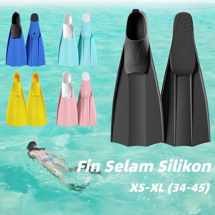TERLARIS Fin Selam Silikon/Orinal Fin Renang Selam/Fin Untuk Snorkeling/Fin diving/Sirip Selam