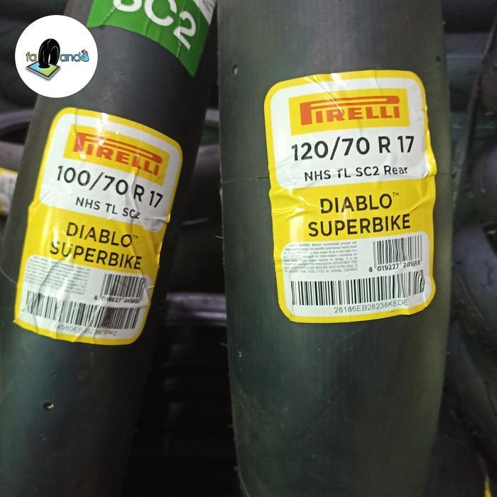 BAN PIRELLI DIABLO SUPERBIKE 100/70 R 17 & 120/70 R 17