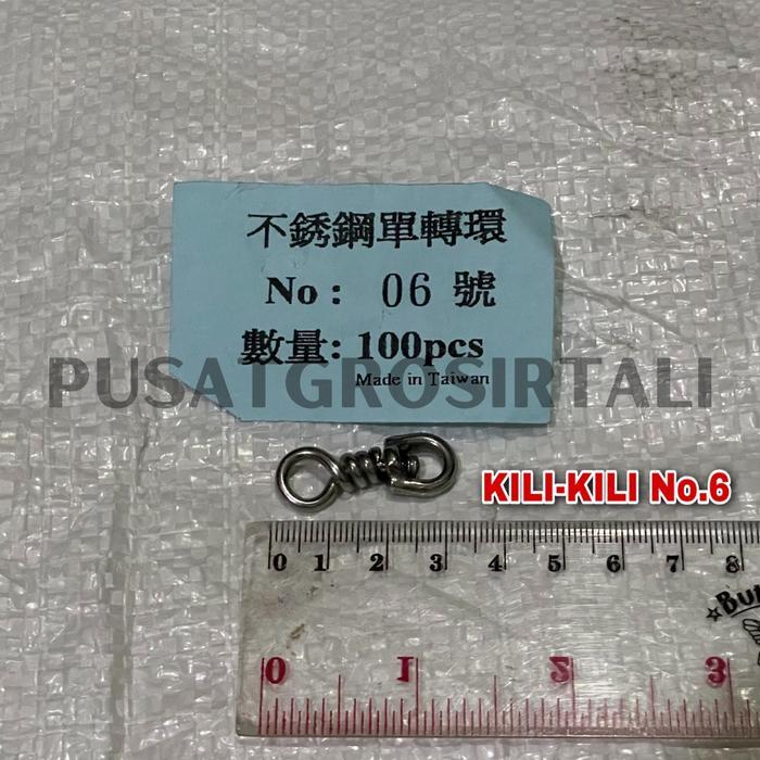 ASLI Kili Kili Pancing Tuna 1 Putaran No 6 / Kili Kili Stainless Kuat READY STOCK