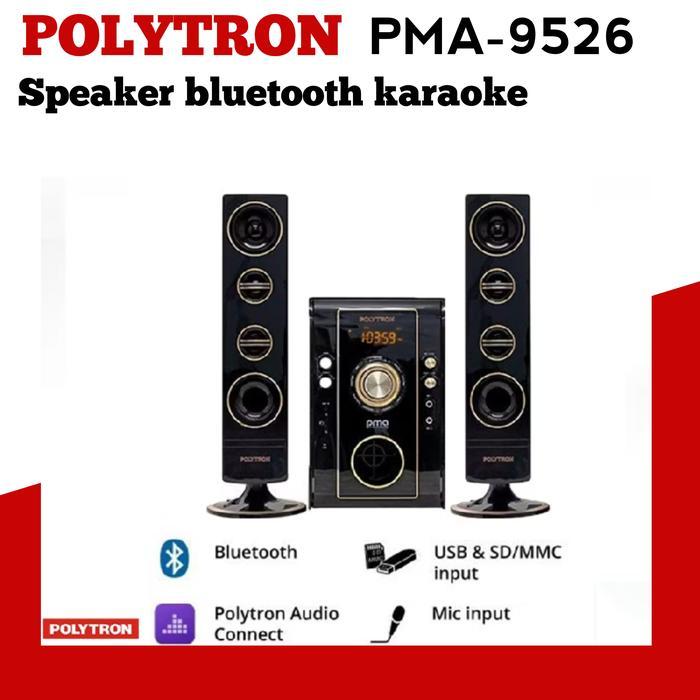 Speaker bluetooth POLYTRON PMA-9526 Speaker aktif bluetooth/karaoke