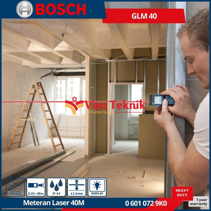 Bosch Glm 40 Meteran Laser Digital Laser Distance Meter 40 Meter Glm40