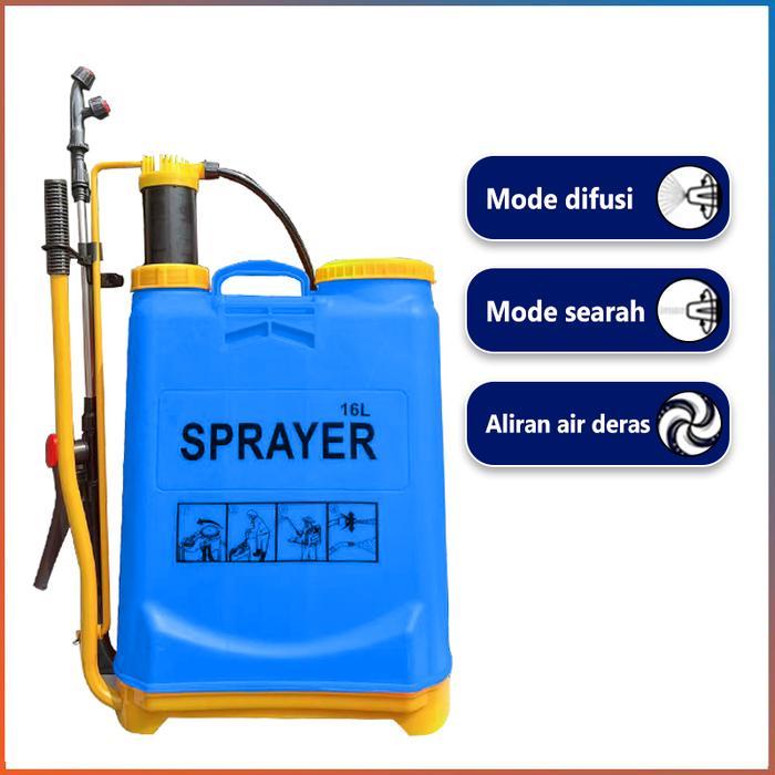TERBARU YIQII Tangki Sprayer Manual 16 Liter Alat Semprot Tanaman Hama Padi Pertanian PROMO