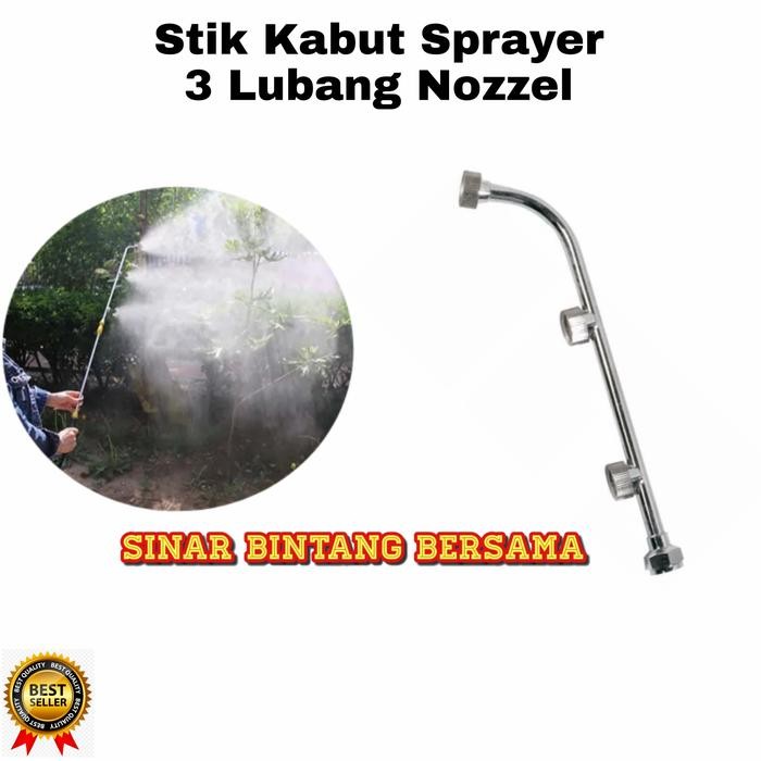 Stik Kabut Sprayer 3 Mata Nozzle