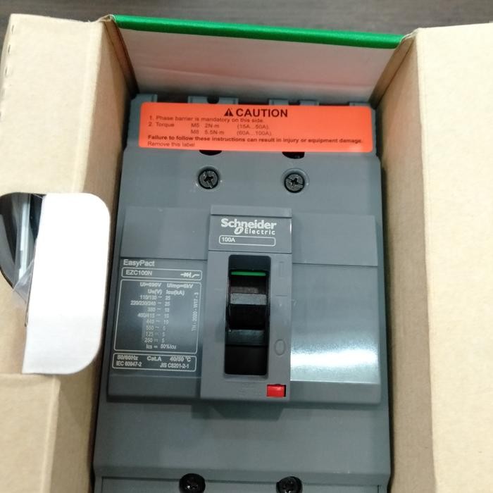MCCB Schneider EZC100F 3P 100A / breaker Schneider 3Phase 100A