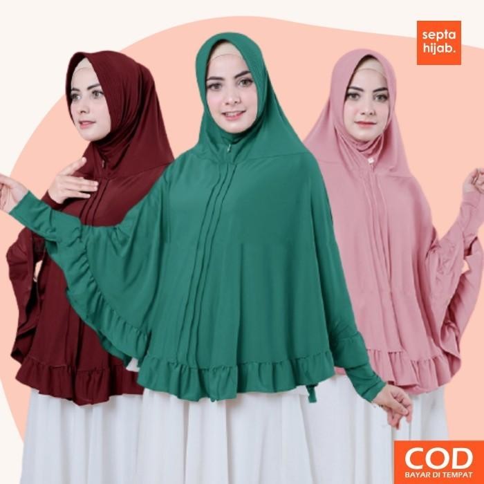 (Good) Bergo Instan Syari Lengan Jilbab Tangan Jumbo - Tom