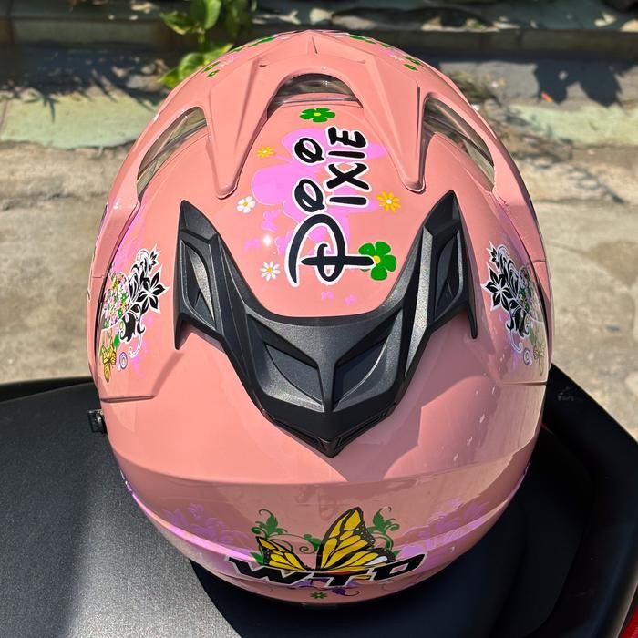 Helm Dewasa Perempuan Impressive Pixie Double Visor Sni Half Face
