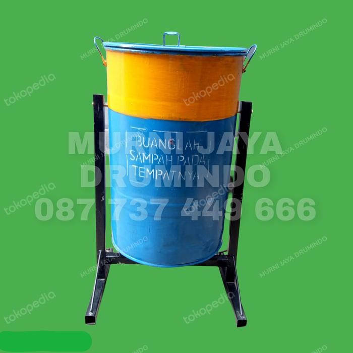 Tempat sampah / drum sampah gantung / drum sampah 60 liter