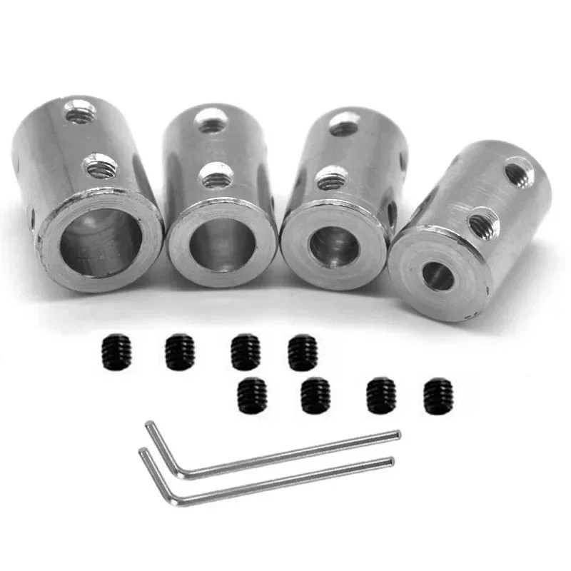 4mm/5mm/6mm/8mm/10mm 45# Steel Rigid Shaft Coupling Coupler Motor Transmission Connector Sleeve