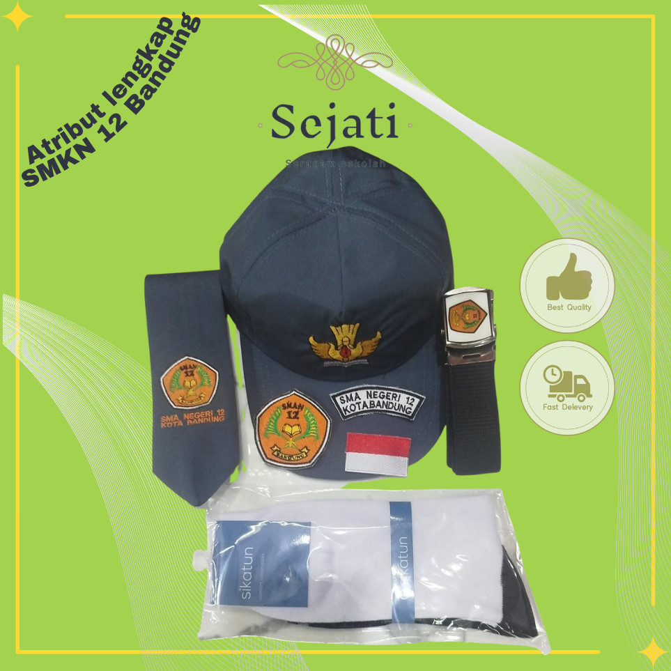 Seragam Sejati Collection - Atribut SMAN 12 Bandung Lengkap Paket Hemat