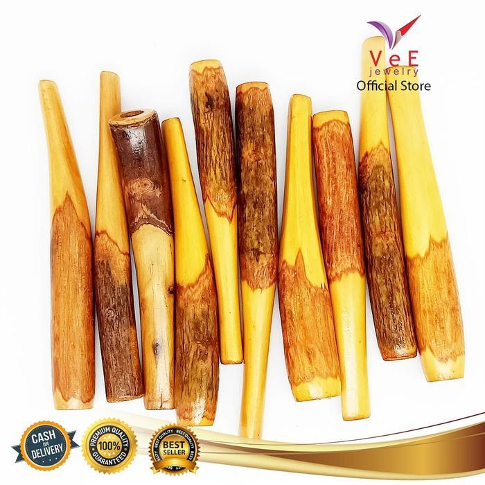 xm21- Pipa Rokok Cangklong Kayu Kemuning Tanduk Rusa- Vee Pipa Rokok Kayu