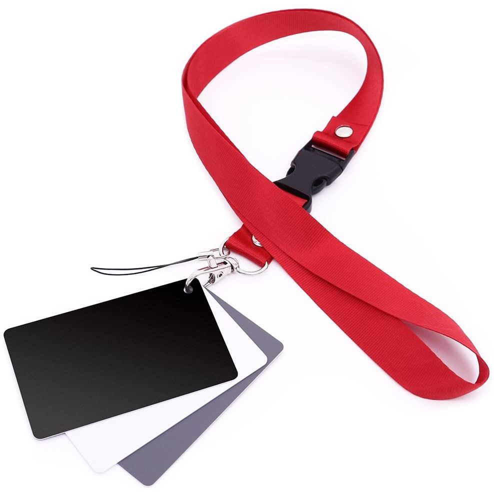 2in1 Grey White Balance Card 12'' 30CM 18% White Balance Card Mini Gray Card Photographic Calibratio