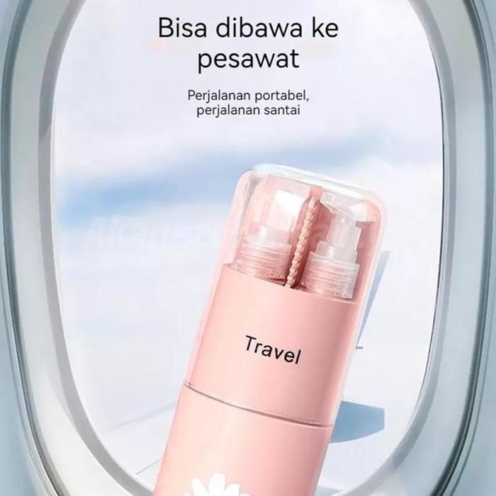 5 In 1 Toiletries Kit Botol Travel Portable Tempat Perlengkapan Mandi / Travel Toiletries Kit Set
