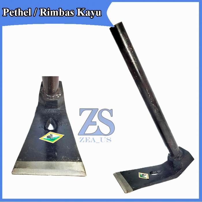 TGR Cangkul Tukang Kayu Pethel Rimbas Petel Baja Gagang Besi Perimbas kayu