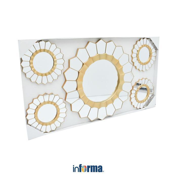 INFORMA HIASAN DINDING SET 5 PCS KM34 - GOLD