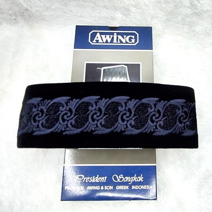 Songkok Awing Bordir Ananta 2 / Peci Awing Motif Bordir Ananta 2 Siap Kirim