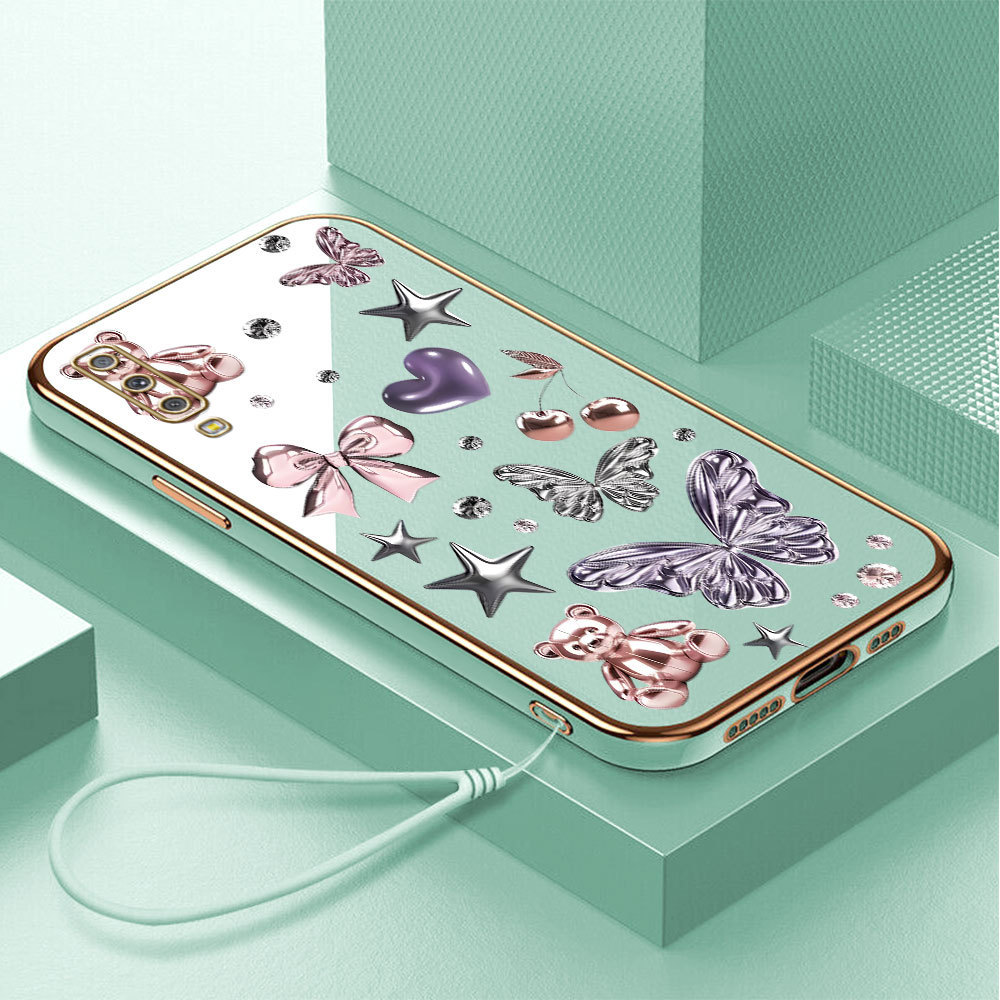 Casing Hp Untuk Compitable With Samsung Galaxy A7 2018 A750 Lokal Stock Lanyard Gratis Phone Case So