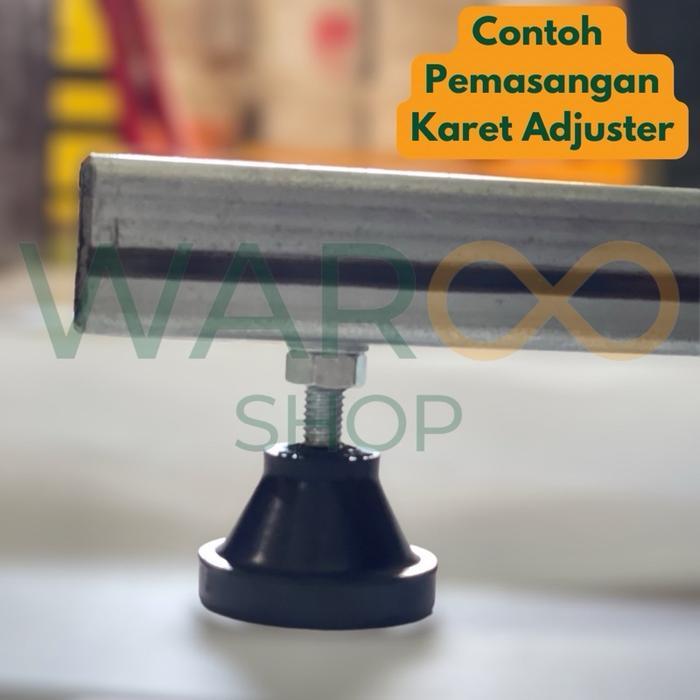 Karet Kaki Stabil Adjuster Meja Kursi D40 M8 + Plastik Hollow 30x30 M8