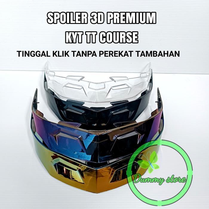 ORIGINAL SPOILER 3D HELM KYT TT COURSE / SPOILER KYT TTC IRIDIUM PREMIUM READY STOCK