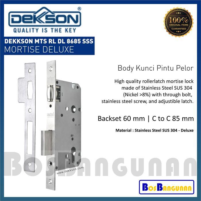 MORTISE LOCK DEKKSON MTS RL DL8685 SSS BODY DEKKSON MTS RL DL 8685 Siap Kirim