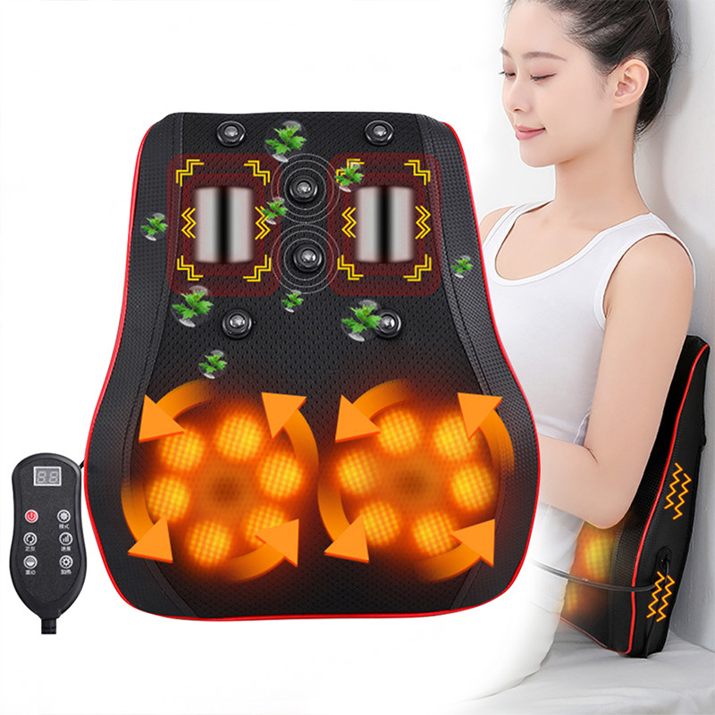 Electric Heating Waist Massager Lumbar Massage Cushion Muscle