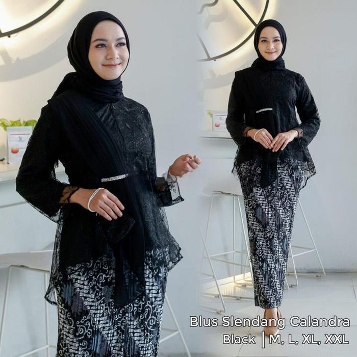 eyys- Atasan Kebaya Selendang Muslim Wanita / Kebaya Promo Modern