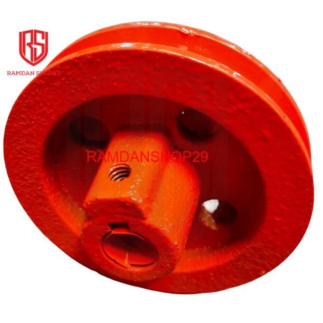 Pulley Motor Dinamo 1 Hp Kompresor Shark Angin
