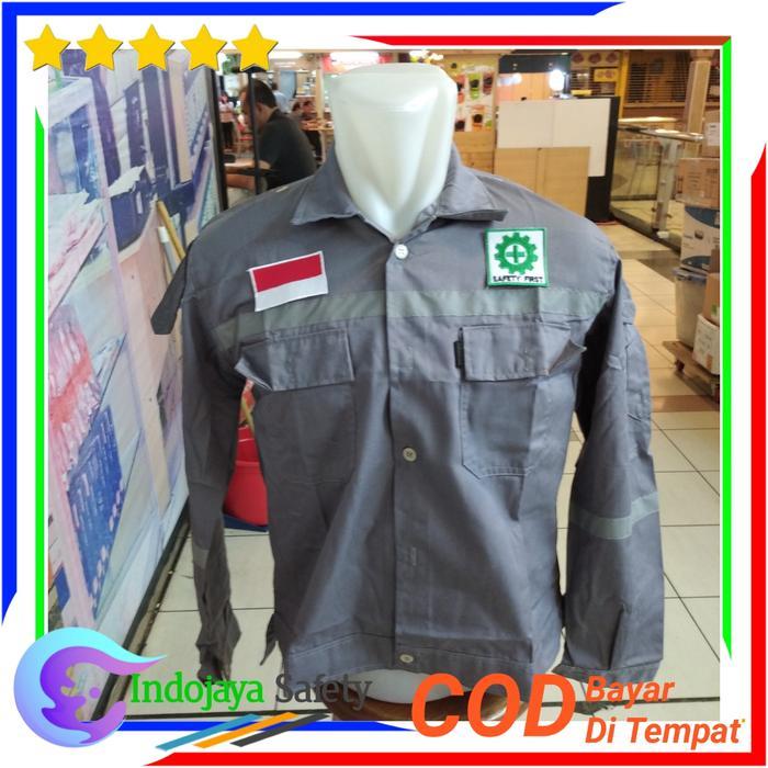Baju Safety Lengan Panjang Logo K3 - Wearpack Safety Atasan