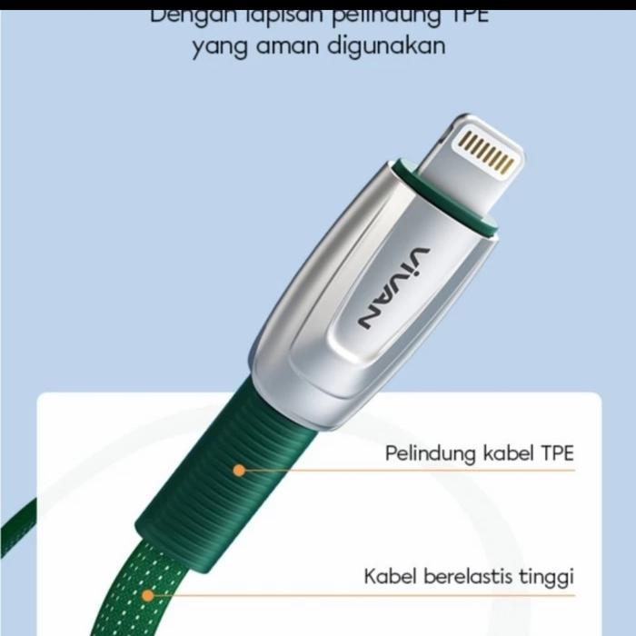 Kabel Data Vivan Iphone Fast Charging Lightning Vxl100