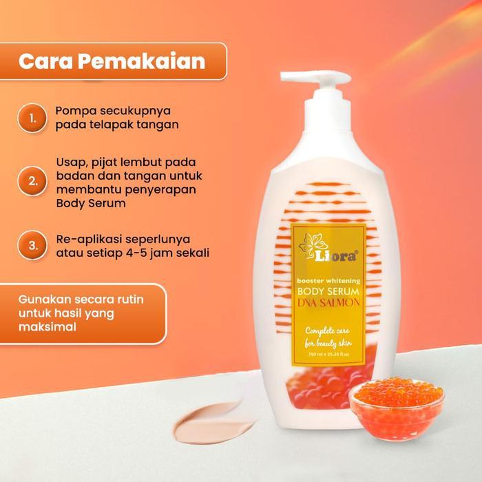 i0cc- Liora Booster Whitening Body Serum Dna Salmon - 750Ml Body Lotion Mencerahkan Dan