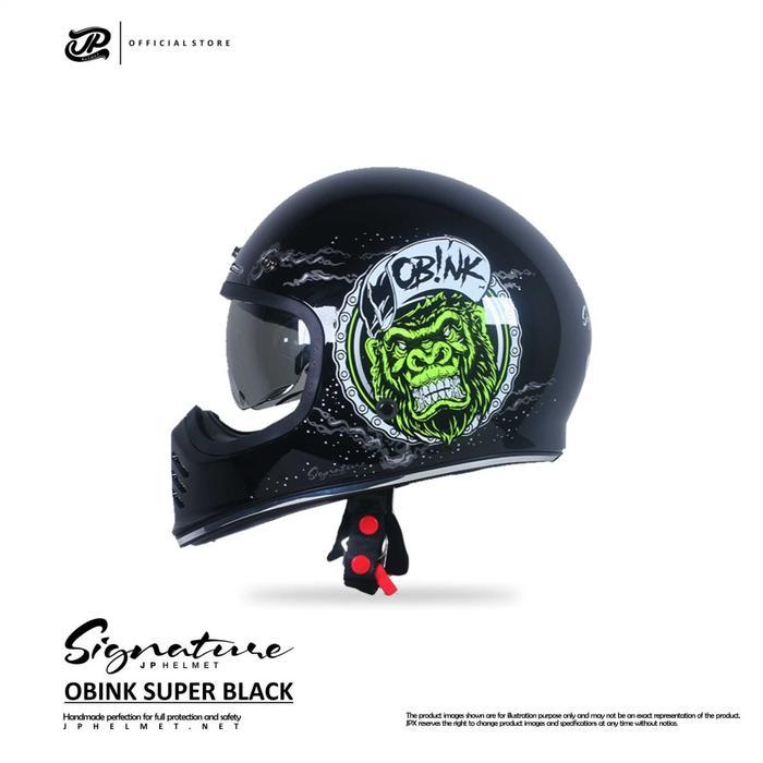 Helm JP Retro Signature SG - 10 - Helm Full Face Klasik