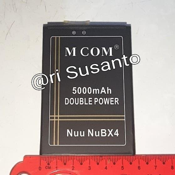 5ciw- Baterai Mcom For Nuu Mobile X4/Bx4/Nubx4 4G Lte Double Power 5000Mah