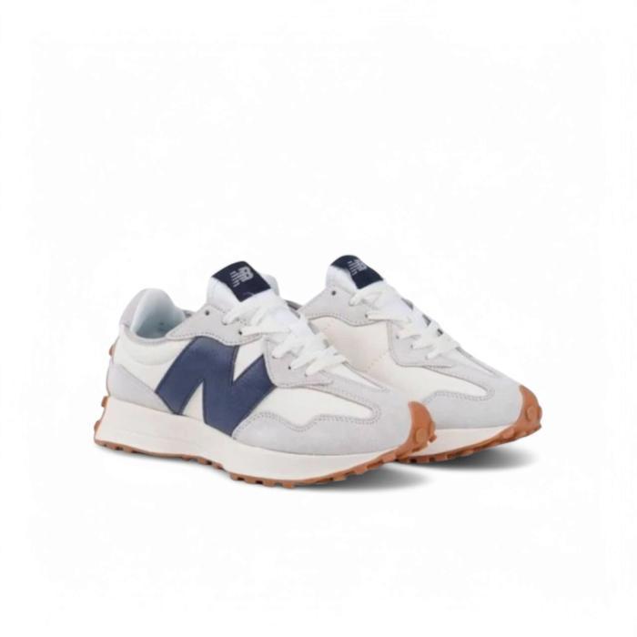 Laris Sepatu New Balance 327 White Navy Unisex Terlariss 