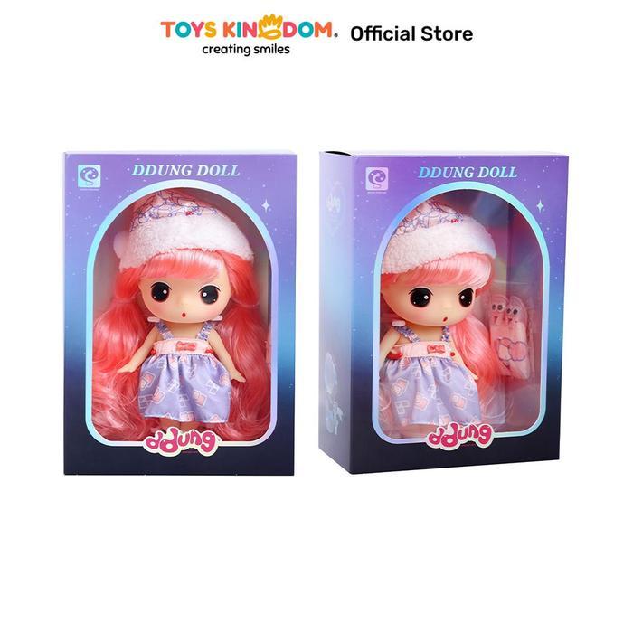 Toys Kingdom Ddung Boneka Sleepy Girl - Pink Doll Karakter Kids Toy Mainan Anak Bermain Permainan