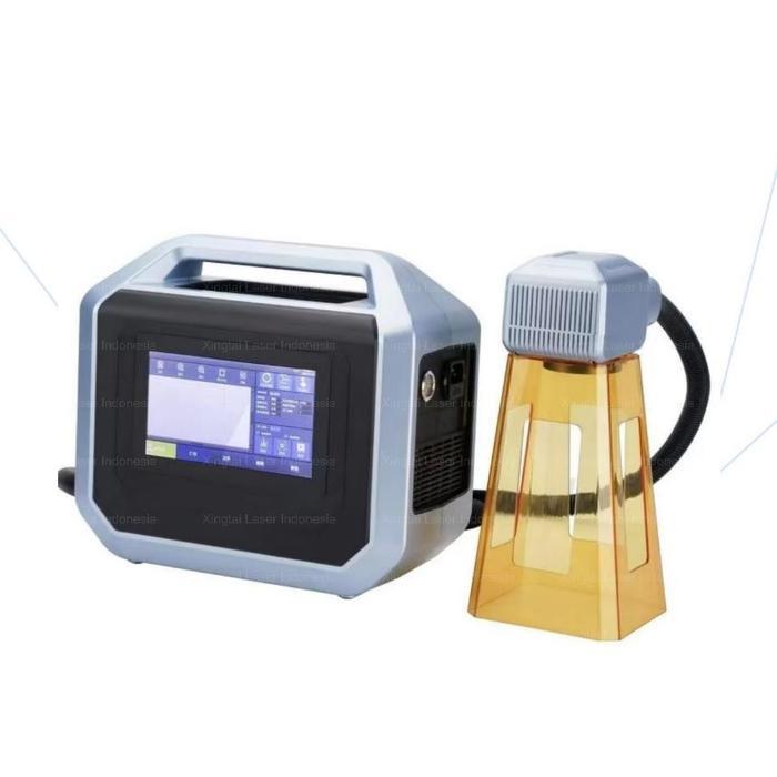 Mesin Laser Fiber / Fiber Laser Marking Machine 20 Watt Handheld/Portable