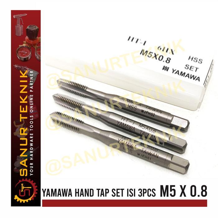 YAMAWA HAND TAP M5 X 0.8 / M5 X 0,8 / M5X0.8 / M 5 X 0.8 NON CABANG PROMO TERMURAH