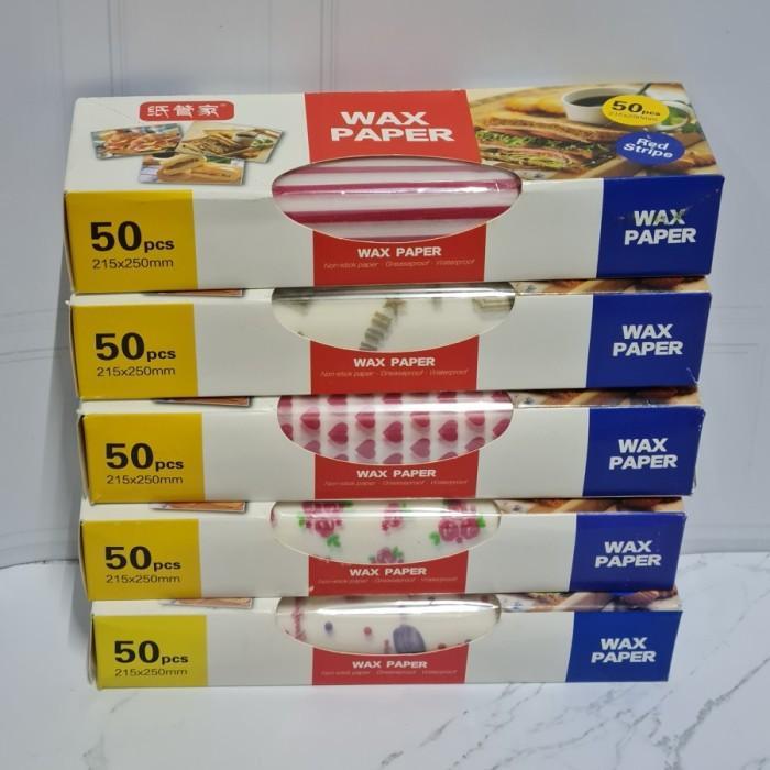 Bisa Termin Wax Paper / Kertas Anti Minyak / Burger Paper / Sandwich Paper