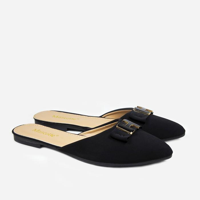 Mascotte FRASYA Sepatu Sandal Bustong Wanita 102.014 [ Hitam ] Karet Shoes