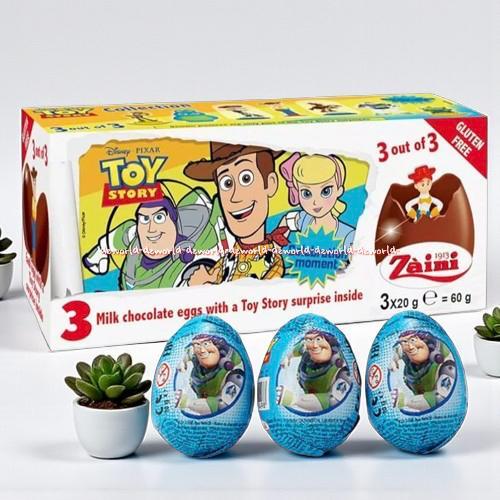 Zaini Toys Story Coklat Disney Milk Chocolate Eggs Surprise Coklat Telur Telor Toy Story Toi Stories