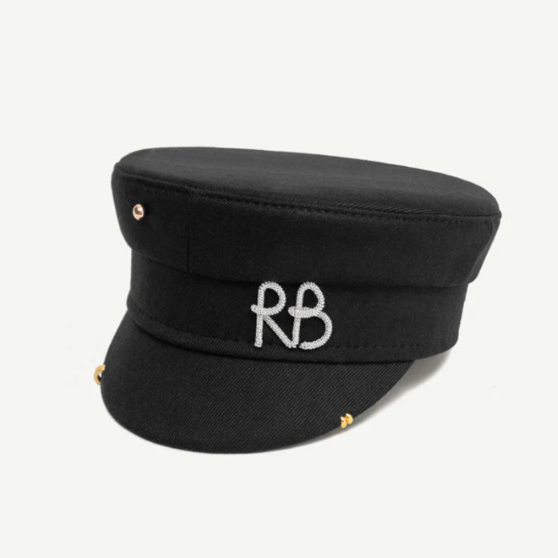 2026 Women's Flat Cap with Earrings, British Retro Newsboy Baker Boy Hat, Fashion Pierced Cap