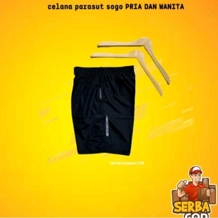 PENDEK PARASUT PRIA CELANA PENDEK PARASUT PRIA WANITA KOLOR OLAHRAGA SPORT BADMINTON GYM - UA, L PRI