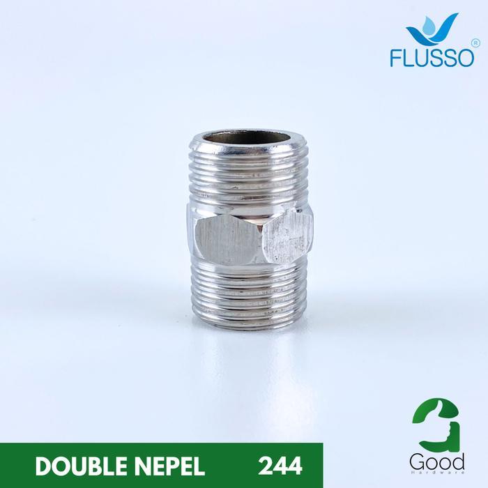 Double Nepel Napple T L Sock Drat Luar Sok Sambungan Kran Keran Air