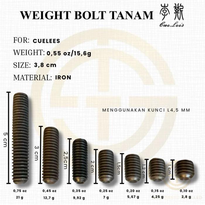 Pemberat / Weight Bolt Tanam Cuelees/Cuelee'S