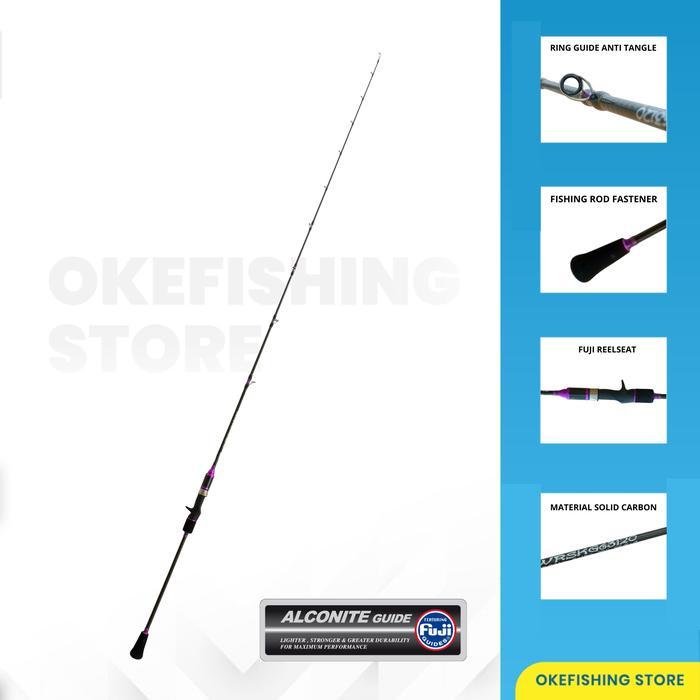 Rod Joran Pancing Versus WRSKG 6310 PE 2-4 Spiral Guide Fuji, Hollow Carbon, Slow Jigging Overhead