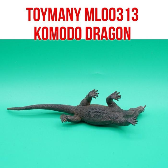 Grafi - Toymany Ml00313 Komodo Dragon Biawak Komodo Varanus Komodoensis Mainan Figure Binatang