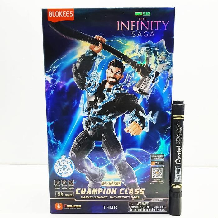 HOT SALE MAINAN ACTION FIGURE BLOKEES BLOKEES MARVEL HERO CC02 THOR MODEL KIT FROM BLOKEES, PART