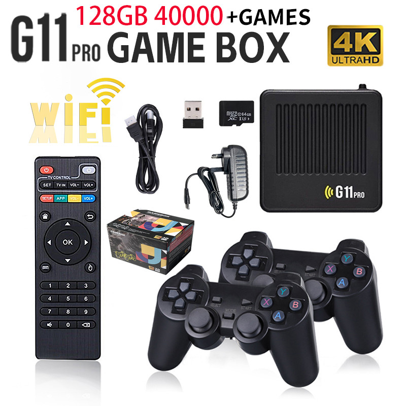G11 Pro Game Box Dual System Video Game Console 128G Built in 40000+